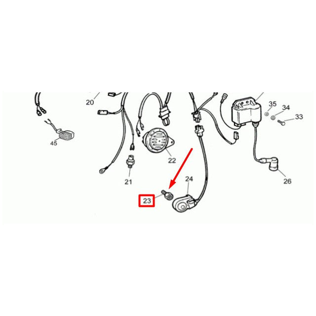 Tornillo fijación caballete Rieju RR / Spike / RS1 50