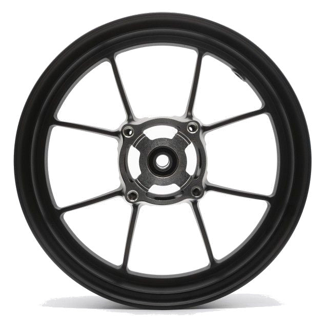 Jante avant 4 trous 2.50x12" ultralégère roulement d.15mm VMC - noir