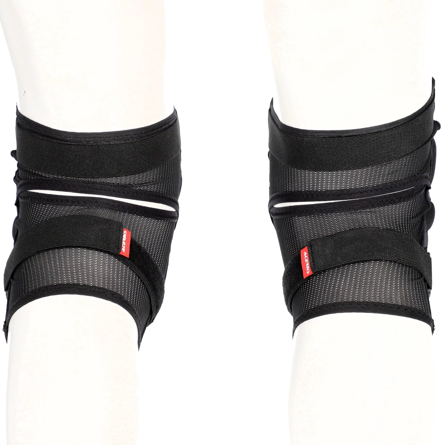 Rodilleras Acerbis Soft Kid - Negro/Rojo