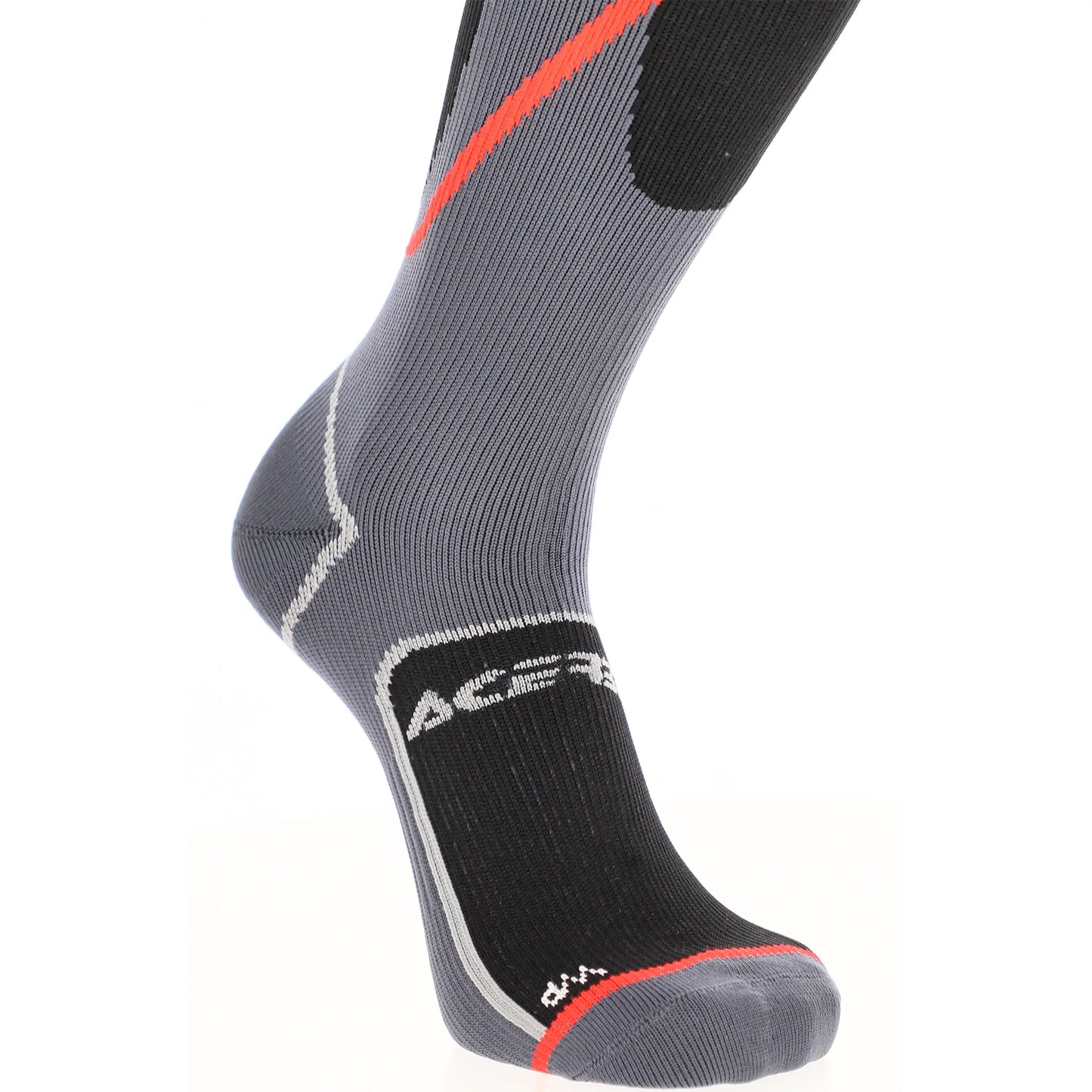 Calcetines Acerbis No-Wet - Negro/Rojo