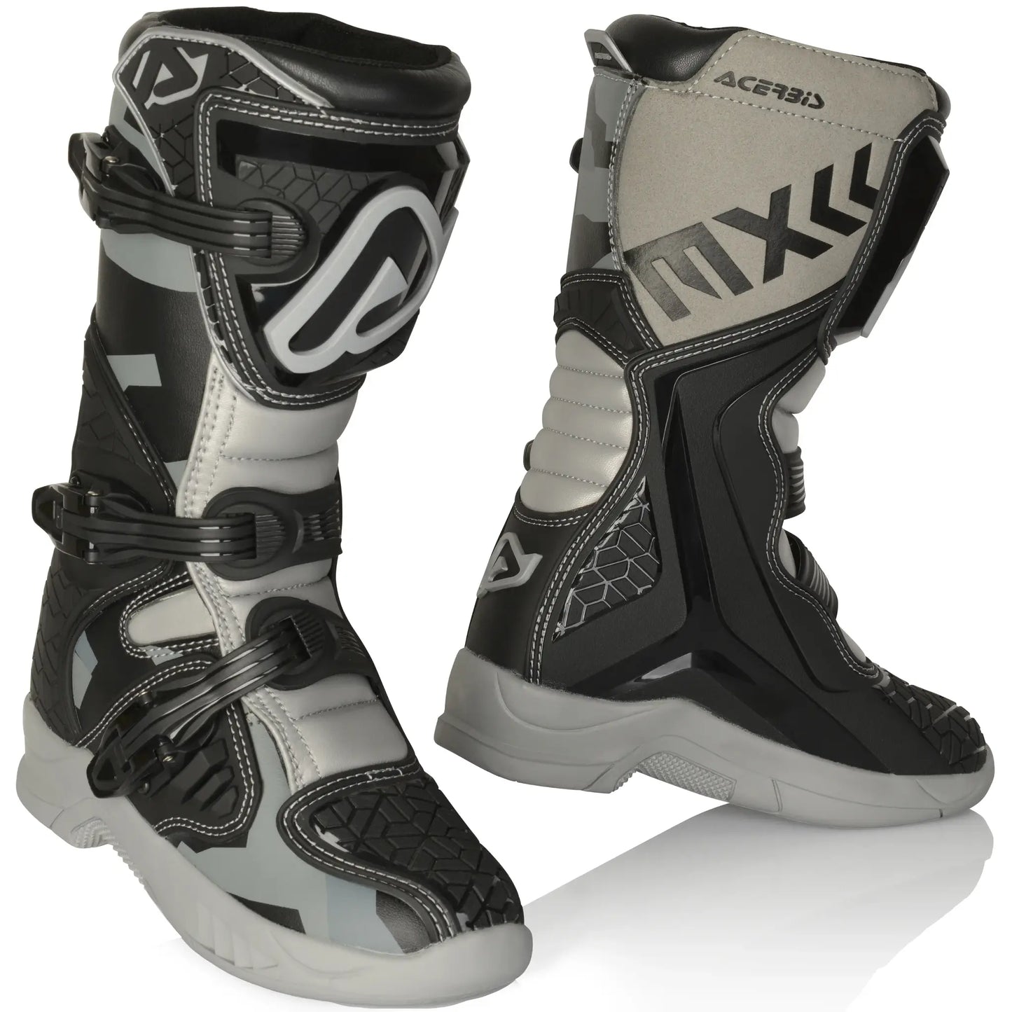 Botas MX Acerbis X-Team Kid - Negro/Gris