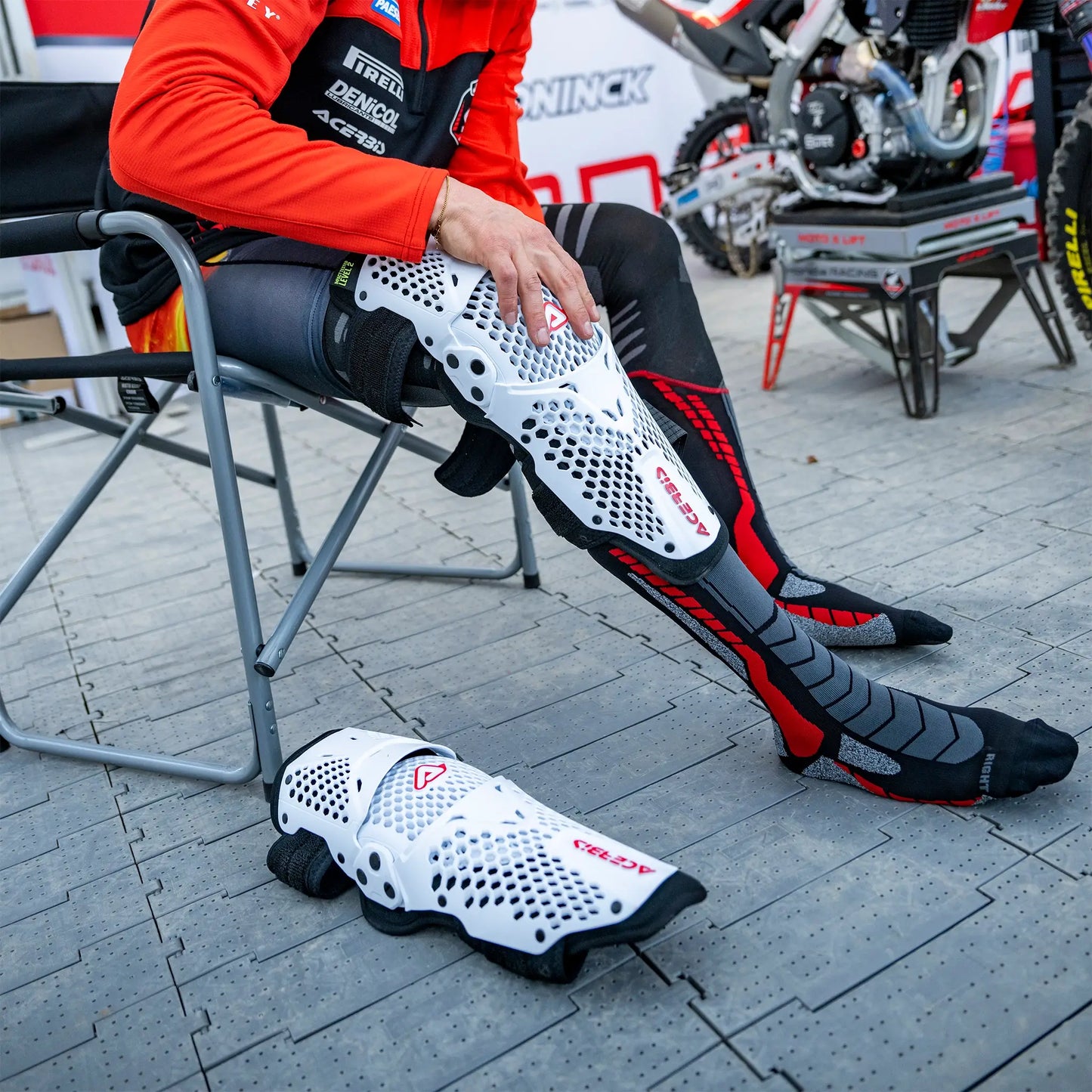 Rodilleras Acerbis K035 - Blanco