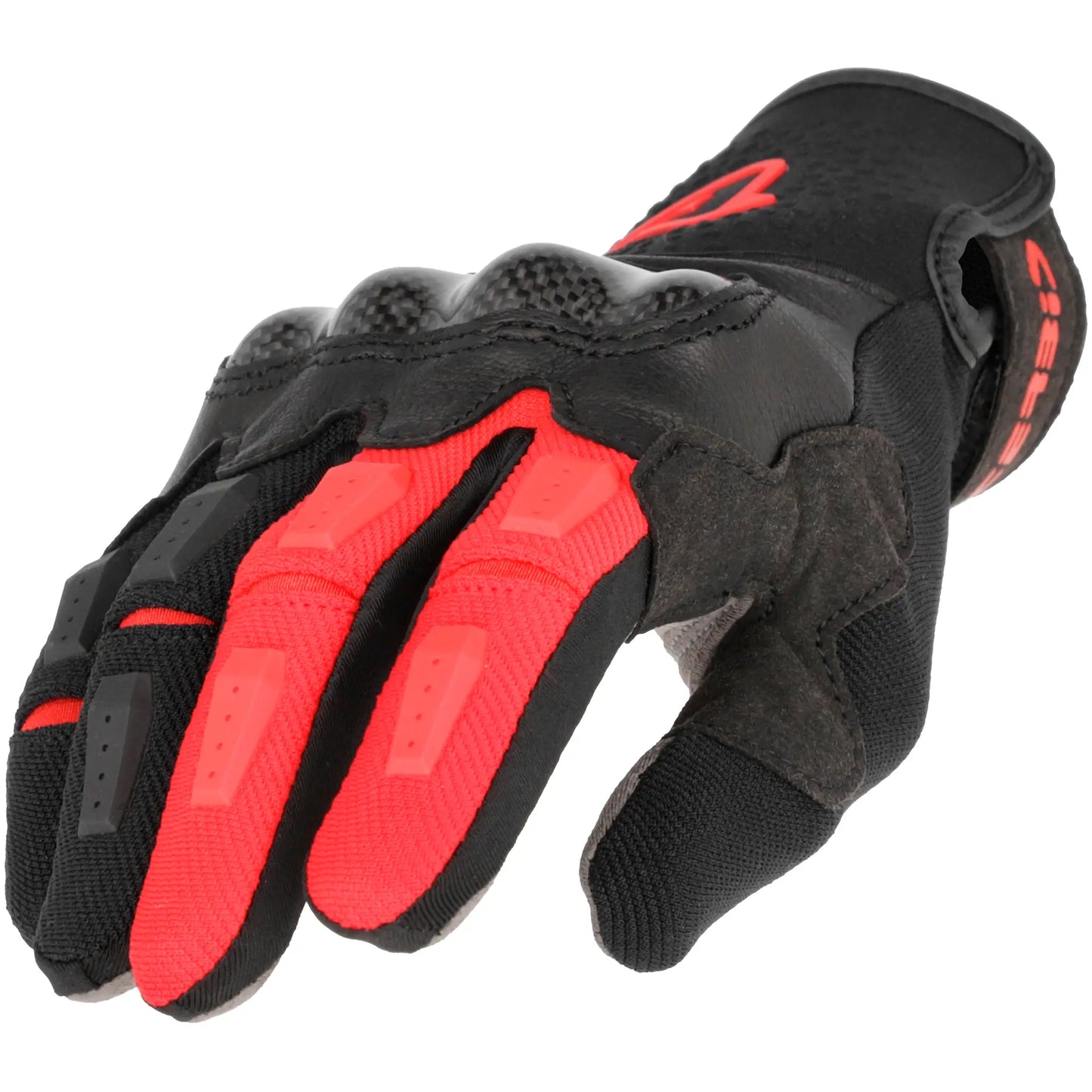 Guantes Acerbis CE Carbon G 5.0 - Negro/Rojo