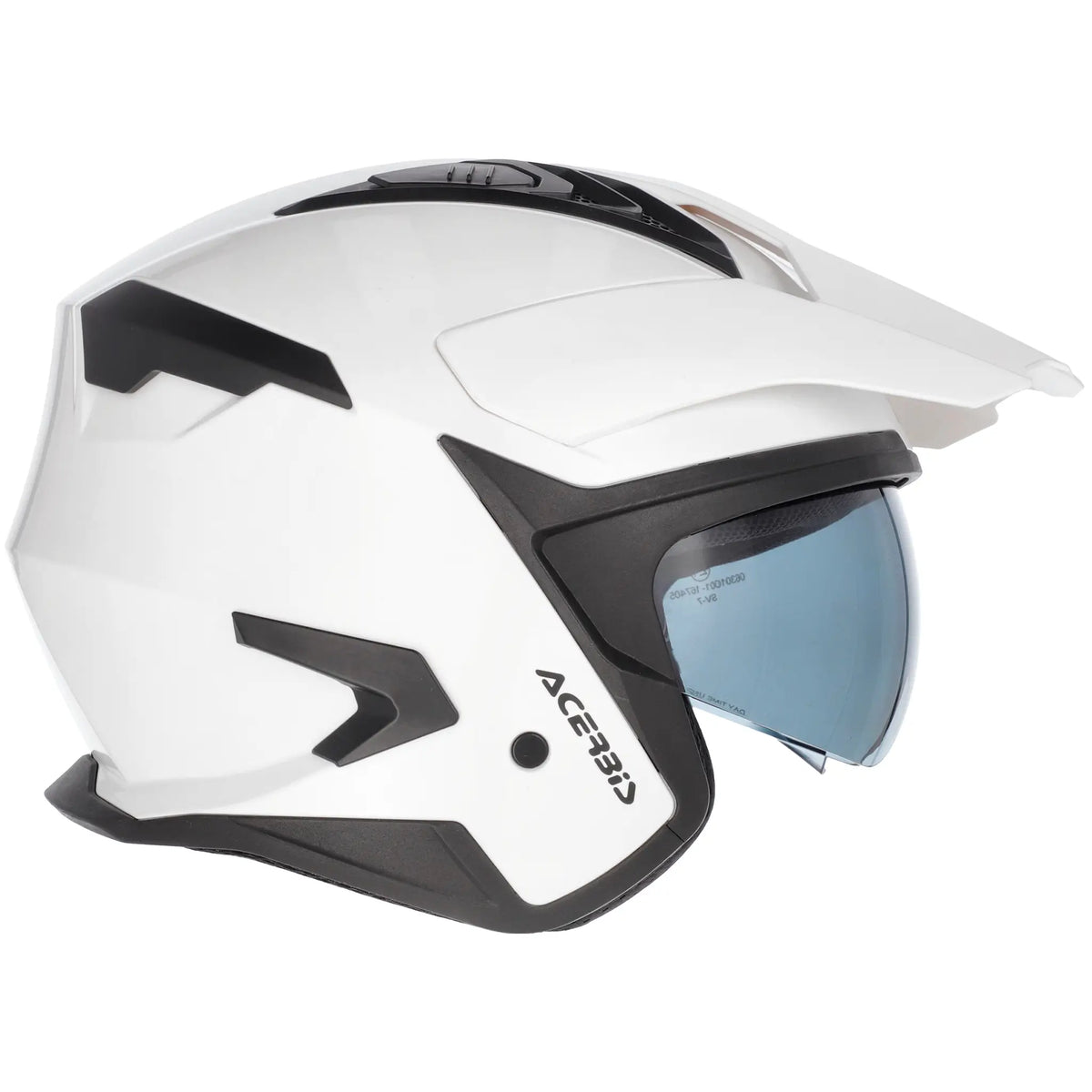 Casco Acerbis Jet Aria Evo Solid - Blanco Brillo