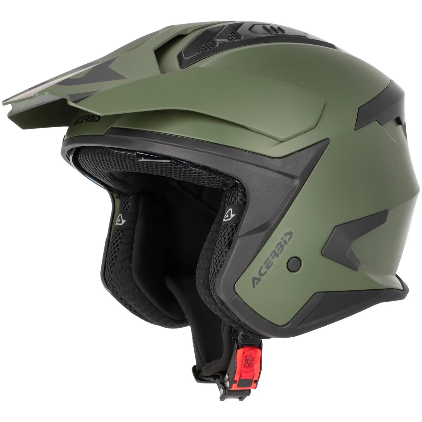 Casco Acerbis Jet Aria Evo Solid - Verde Mate