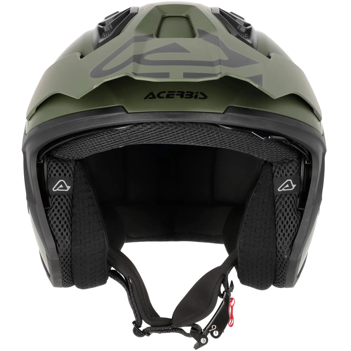 Casco Acerbis Jet Aria Evo Solid - Verde Mate