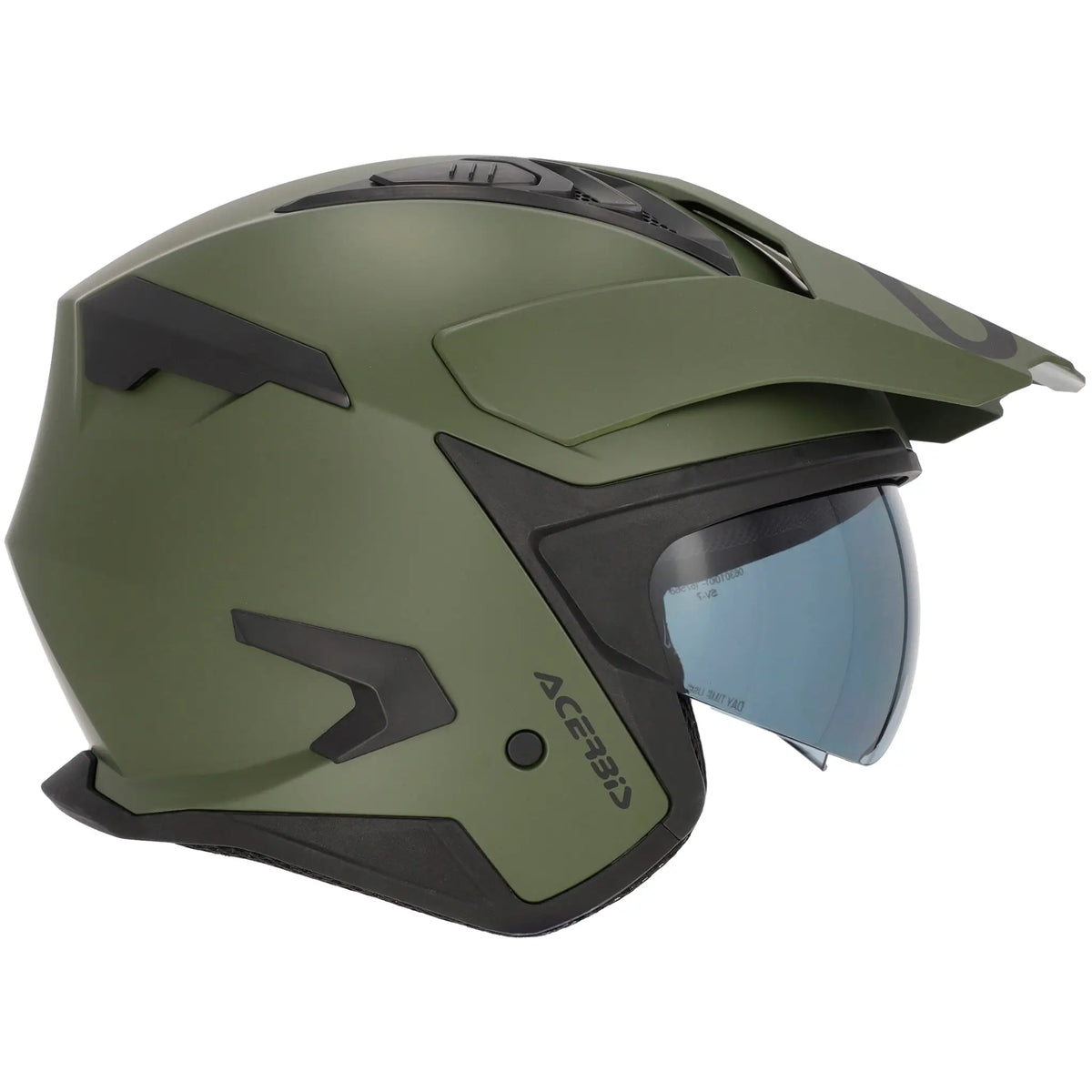 Casco Acerbis Jet Aria Evo Solid - Verde Mate