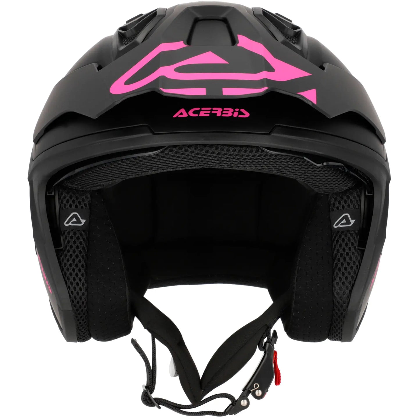 Casco Acerbis Jet Aria Evo Solid - Negro/Rosa Mate