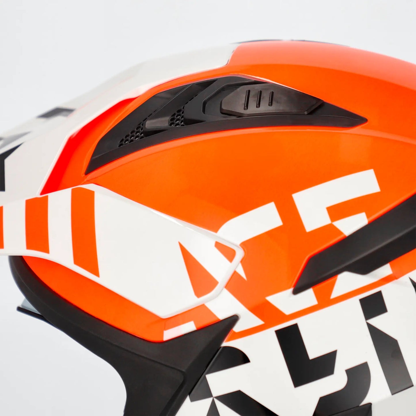 Casco Acerbis Jet Aria Evo Graphic - Blanco/Naranja