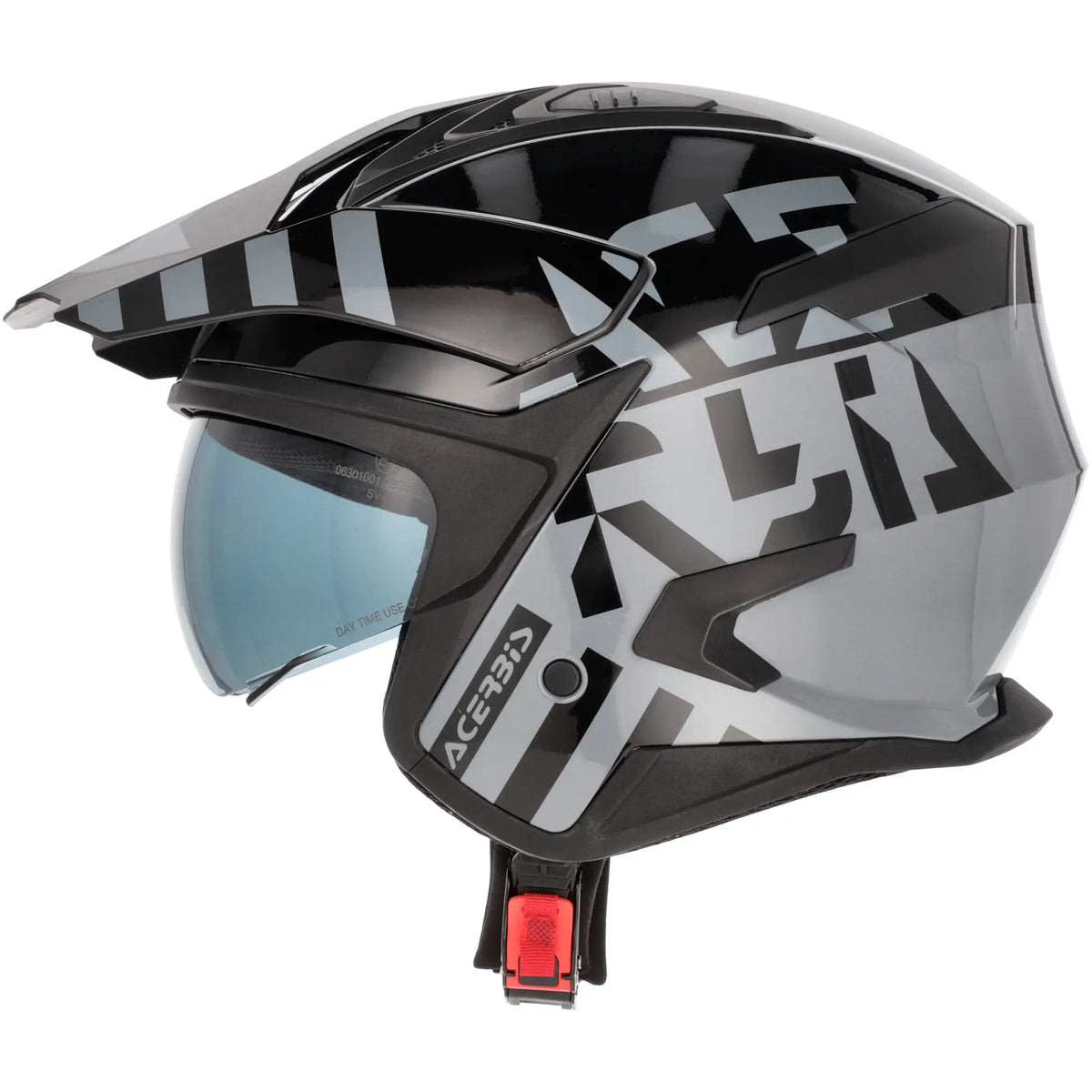 Casco Acerbis Jet Aria Evo Graphic - Negro/Gris