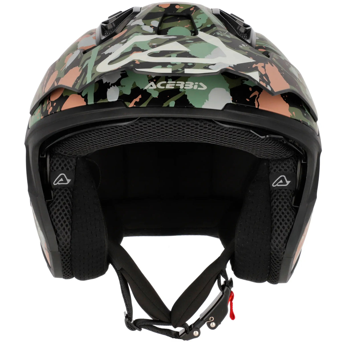 Casco Acerbis Jet Aria Evo Graphic - Camuflaje Verde/Marrón
