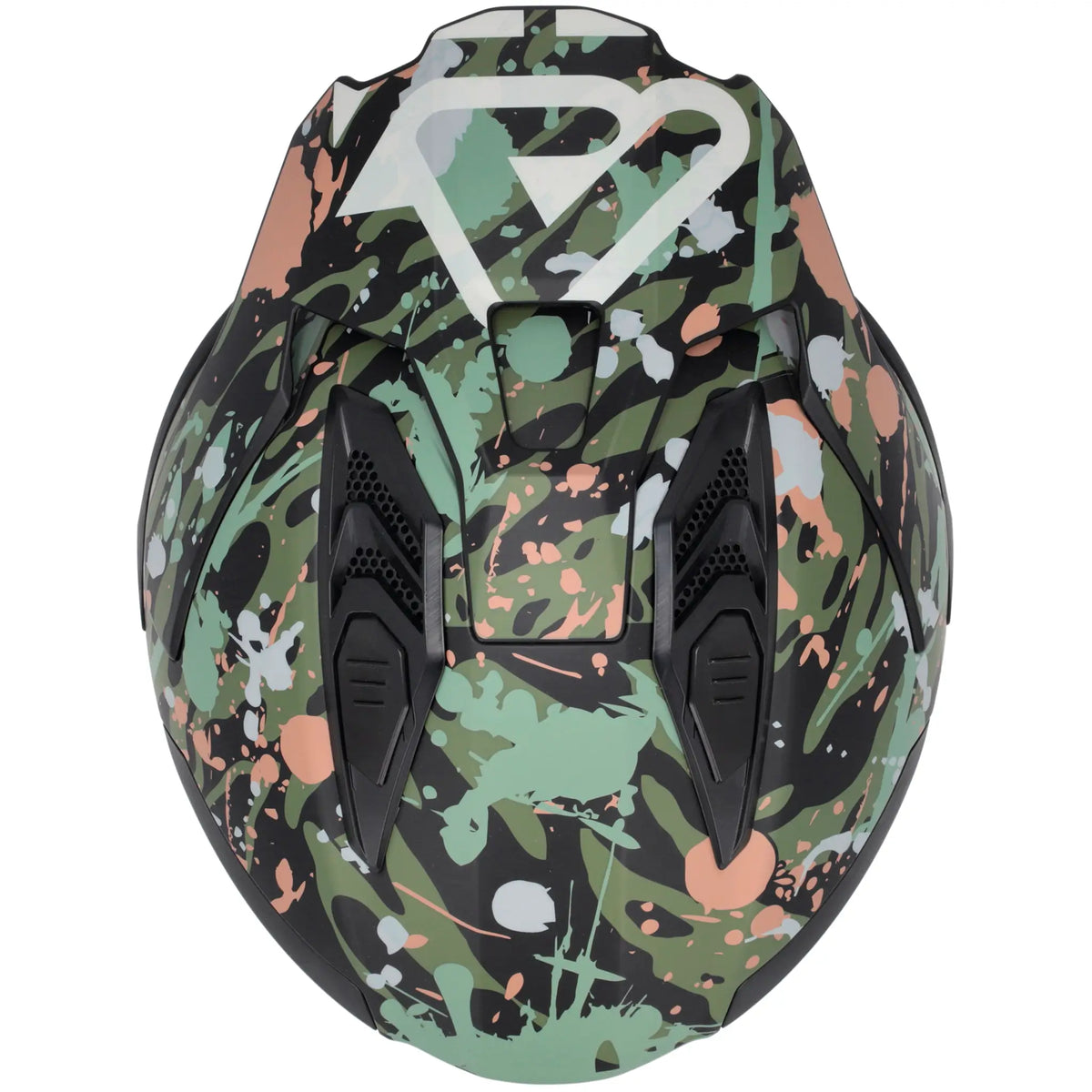 Casco Acerbis Jet Aria Evo Graphic - Camuflaje Verde/Marrón