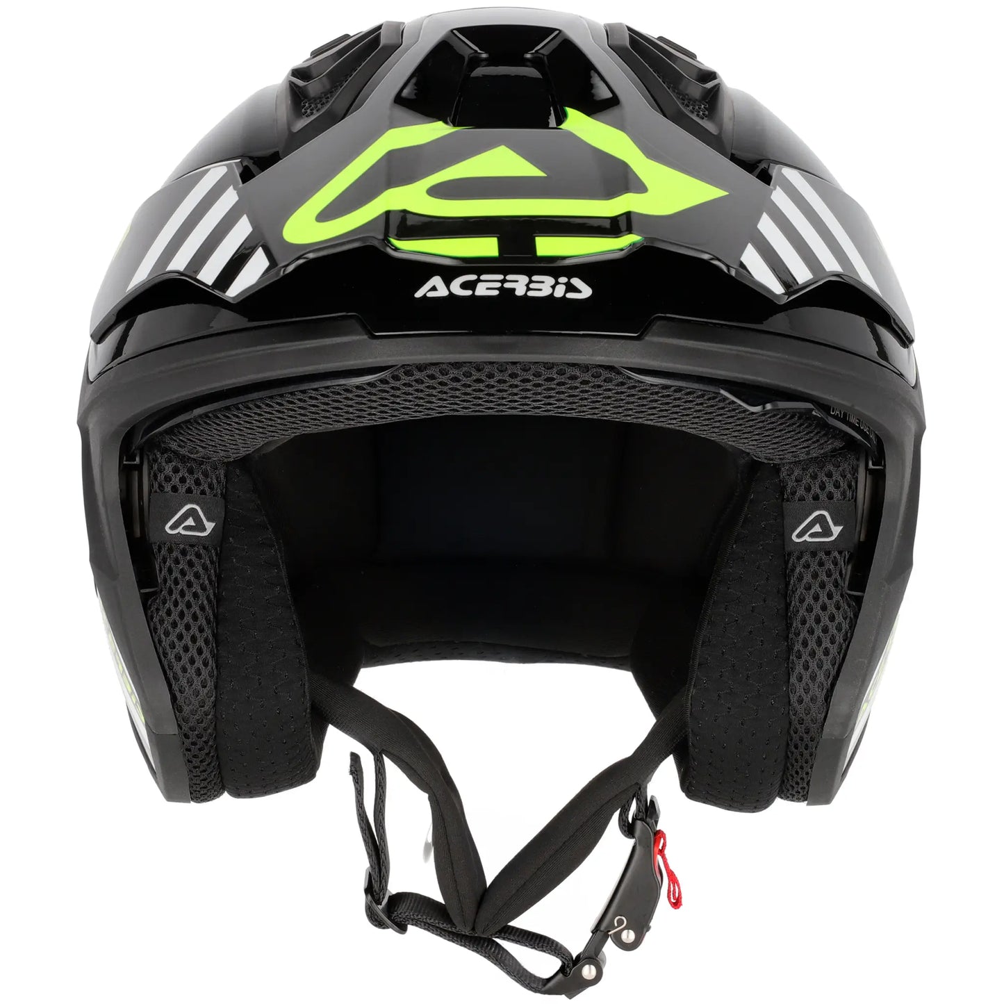 Casco Acerbis Jet Aria Evo Graphic - Negro/Blanco/Amarillo