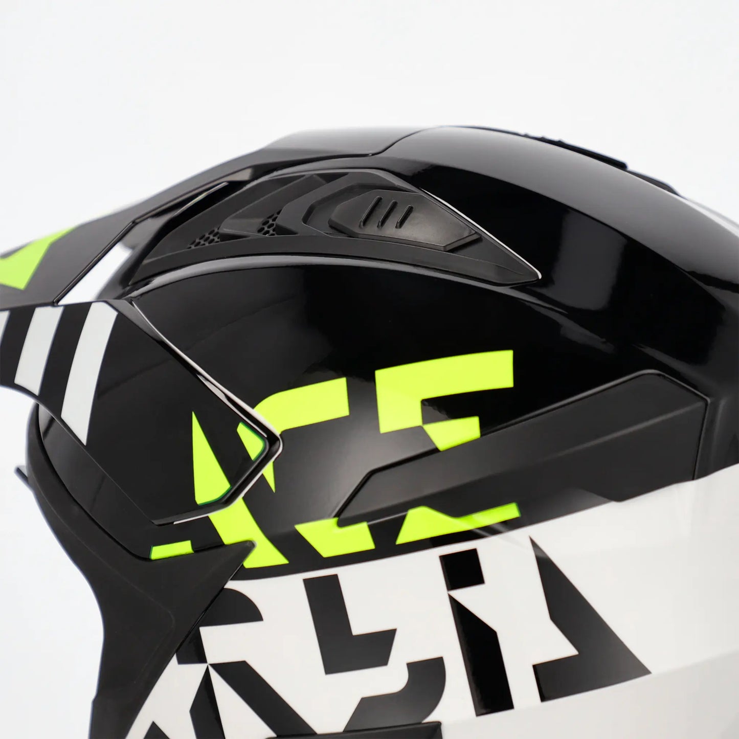 Casco Acerbis Jet Aria Evo Graphic - Negro/Blanco/Amarillo