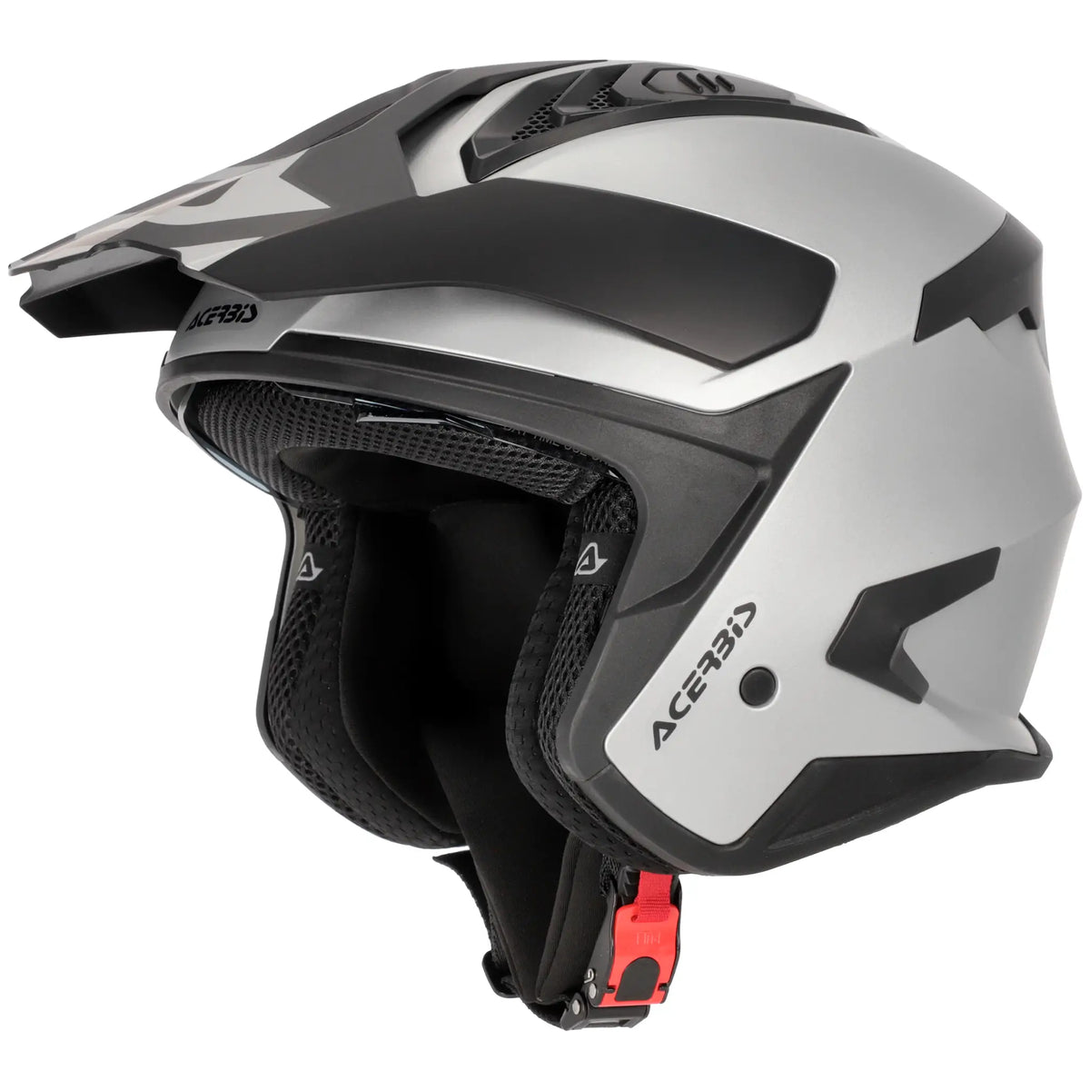 Casco Acerbis Jet Aria Evo Metallic - Plata Mate