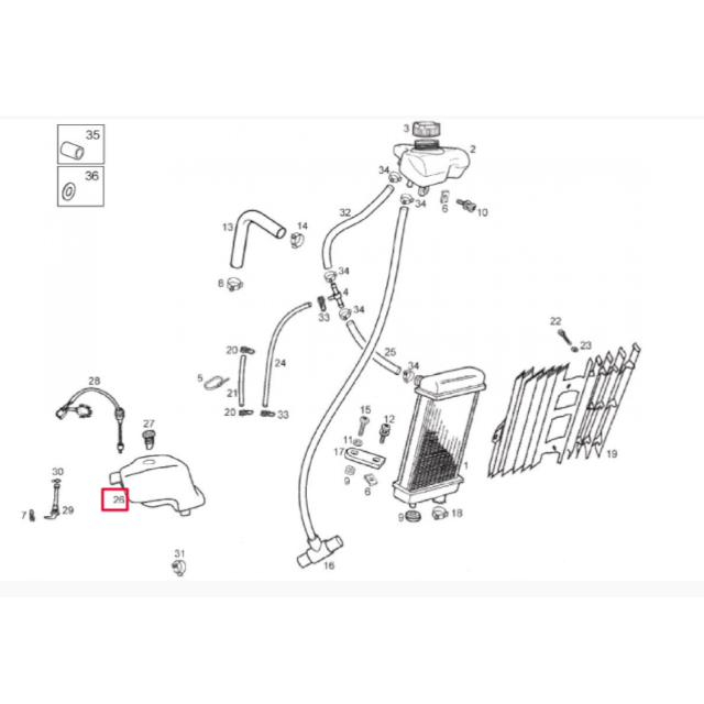 Oil tank Derbi Senda 50 >2002