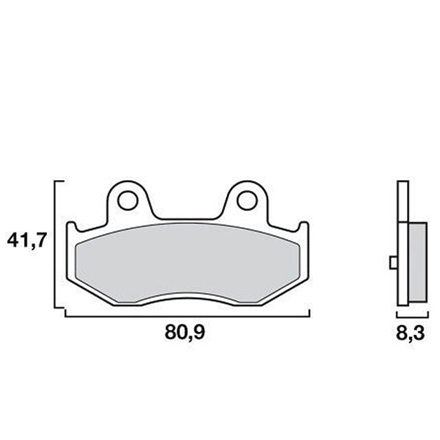 Front brake pads Suzuki Burgman 250 01-06 / Burgman 400 01-05 Brembo - sintered