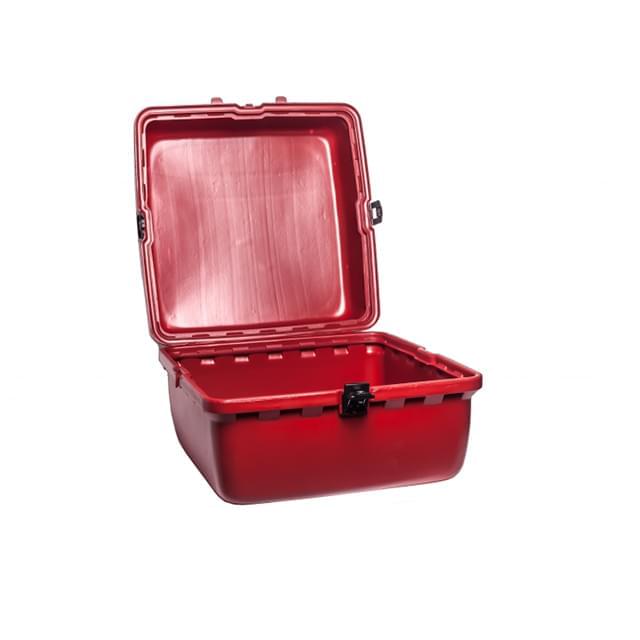 Baúl BIG BOX 90L con cerradura, Puig, Todas motos - Roja