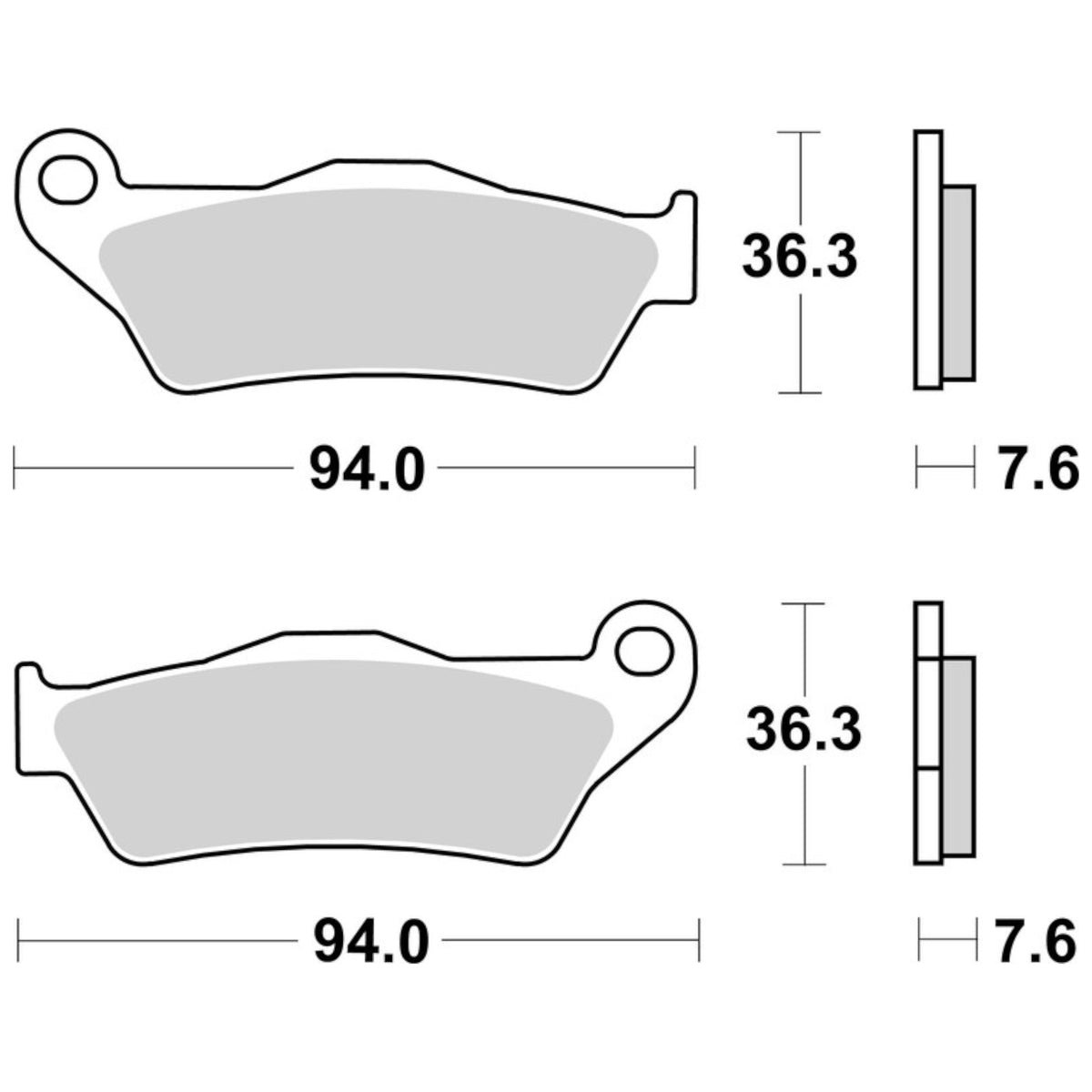 Pastilhas de travão travão dianteiras Ducati Monster Brembo - sinterizadas