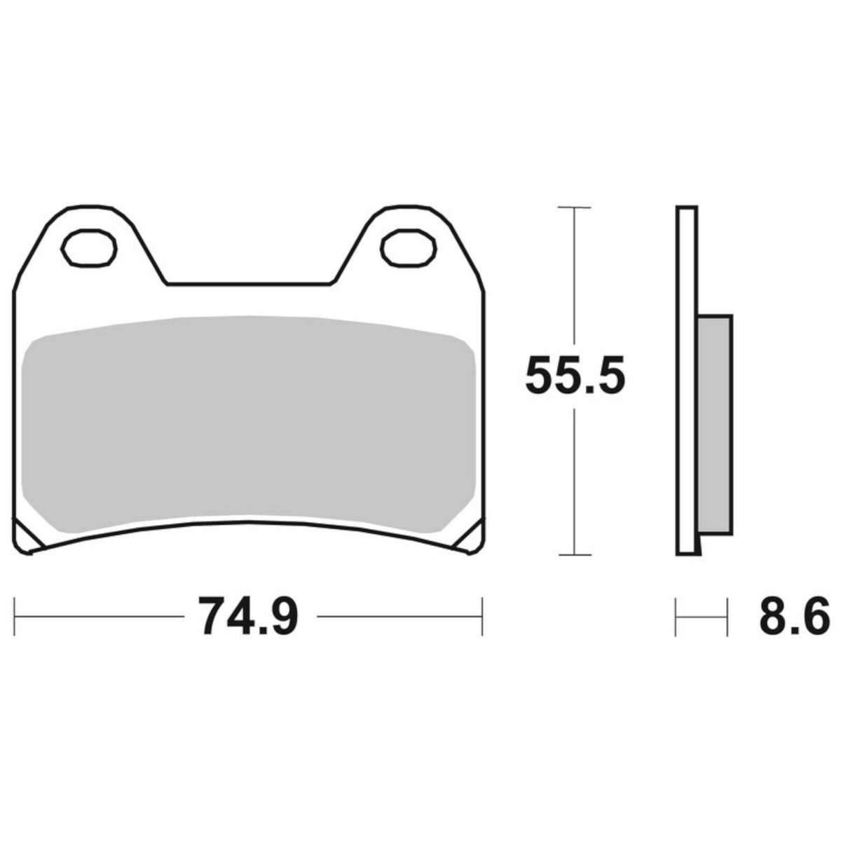 Aprilia / BMW / Ducati / Suzuki / Yamaha Brembo brake pads - sintered