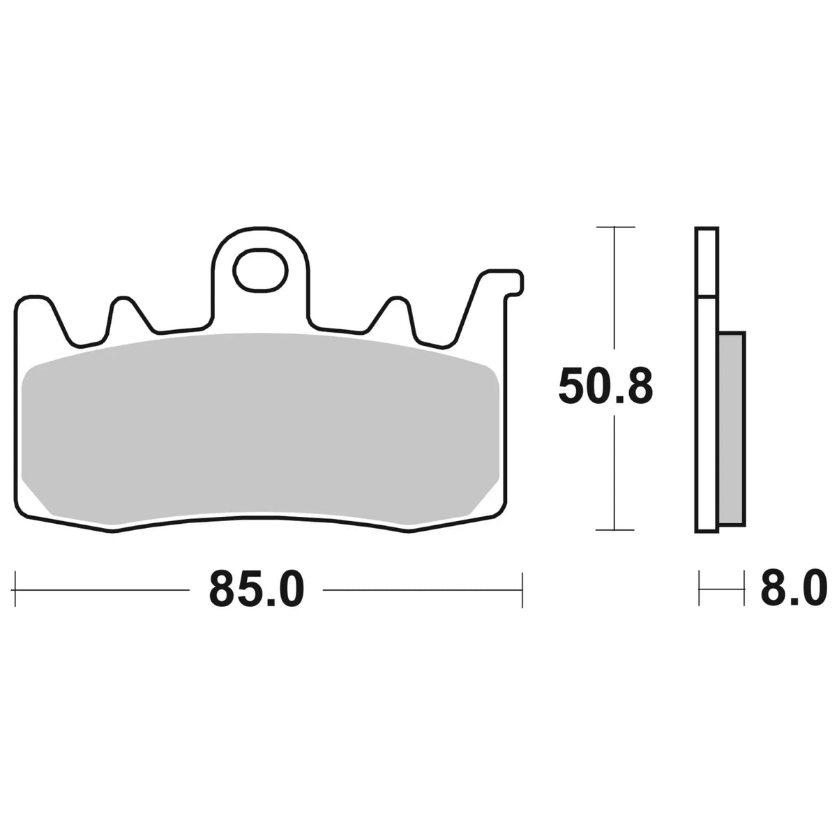 Triumph Street Triple 765 17-23 front brake pads Brembo - sintered