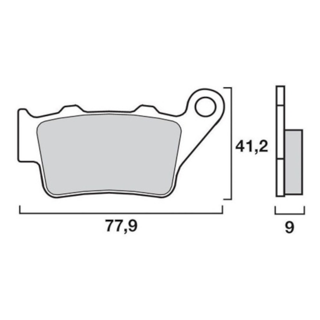 Pastillas de freno traseras KTM / BMW Brembo - sinterizadas