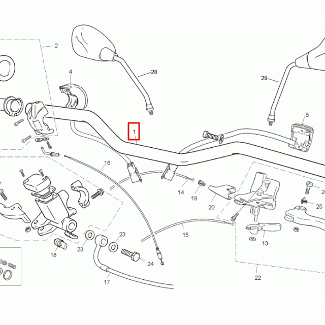 Manillar Rieju RS2 50/125