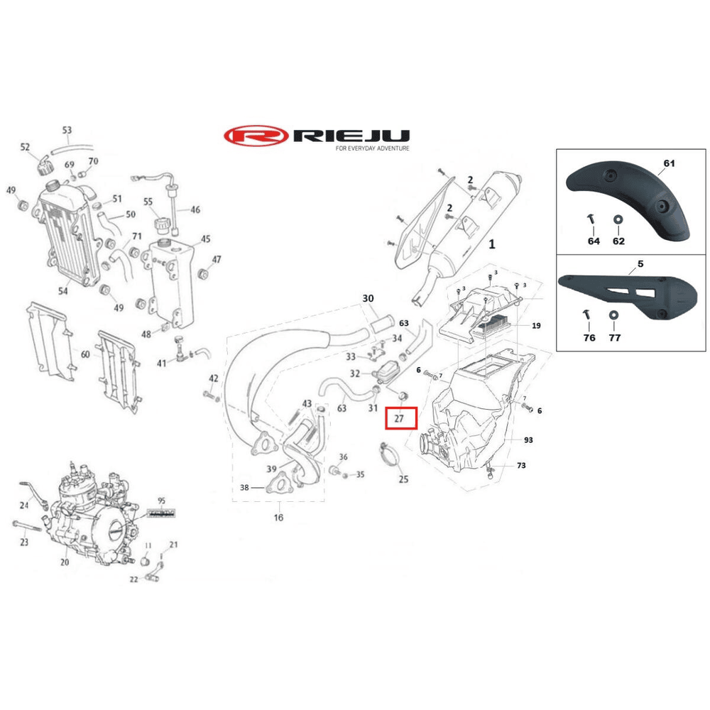 Abrazadera cobra Q 15/8 W4 Rieju 0/000.680.8000