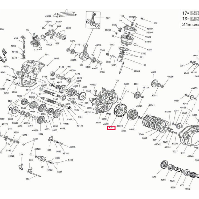 Campana de embrague Minarelli AM6 20/71 Rieju 0/005.710.2527