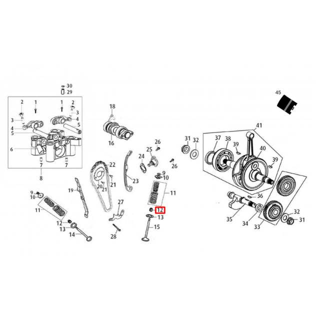 Retén de válvula Rieju Tango 125 19-24 / MRT 125 19 / Strada 125 18-19 0/006.126.0028
