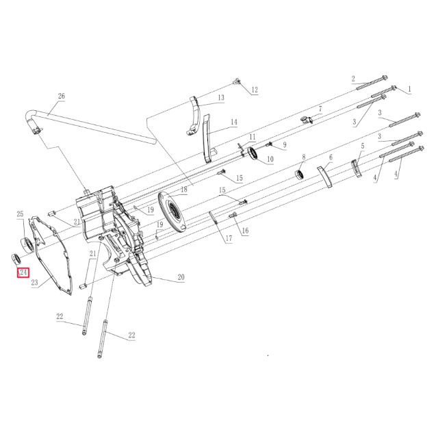 Rodamiento cárter cambio 6001 Pitbike motor 190 Zongshen 100100973