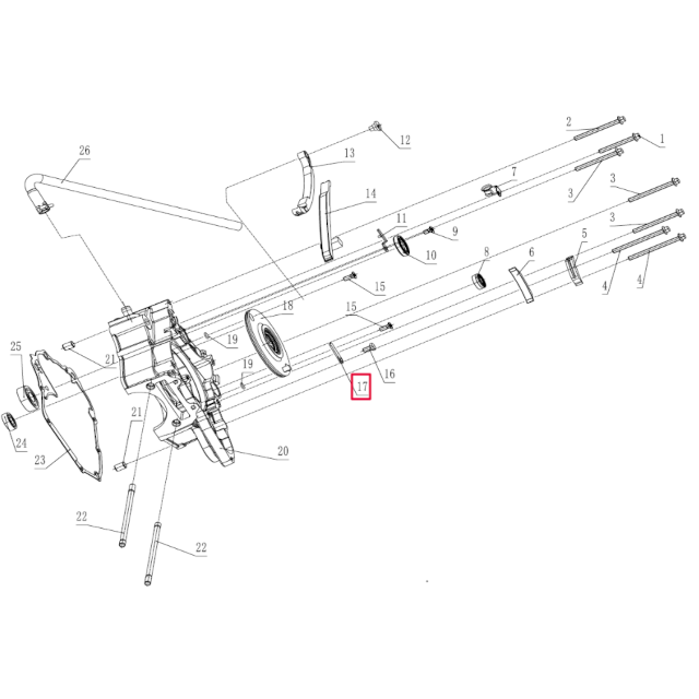 Pletina embrague arranque Pitbike motor 190 Zongshen 100103247