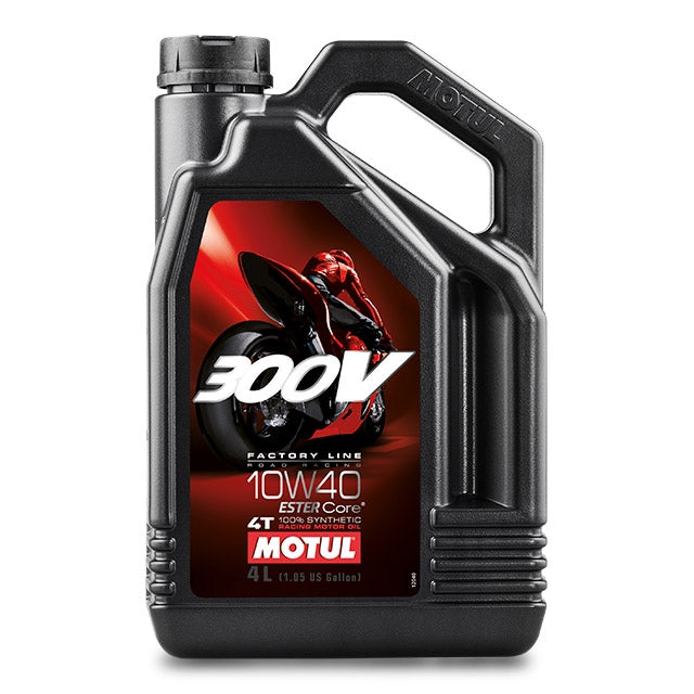 Óleo de motor 4T 10W40 4L Motul 300V Factory Line Road