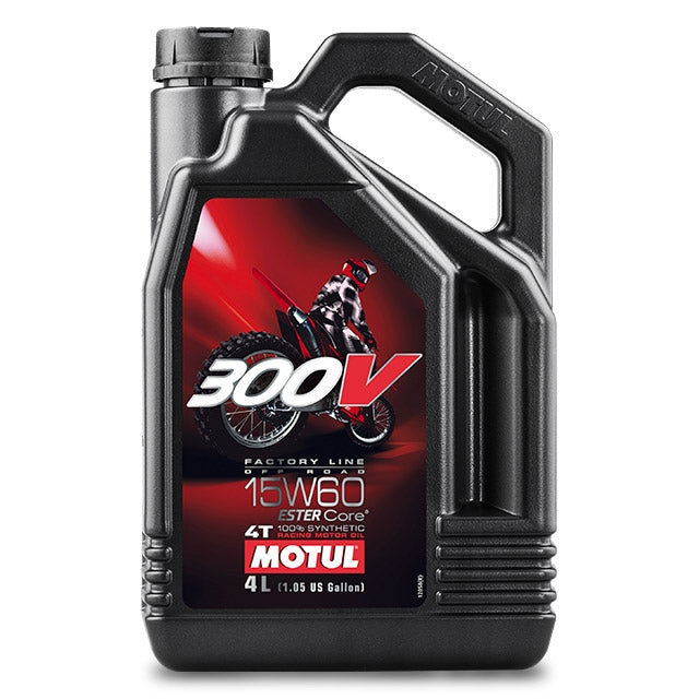 Aceite motor 4T 15W60 4L Motul 300V Factory Line Off Road 104138