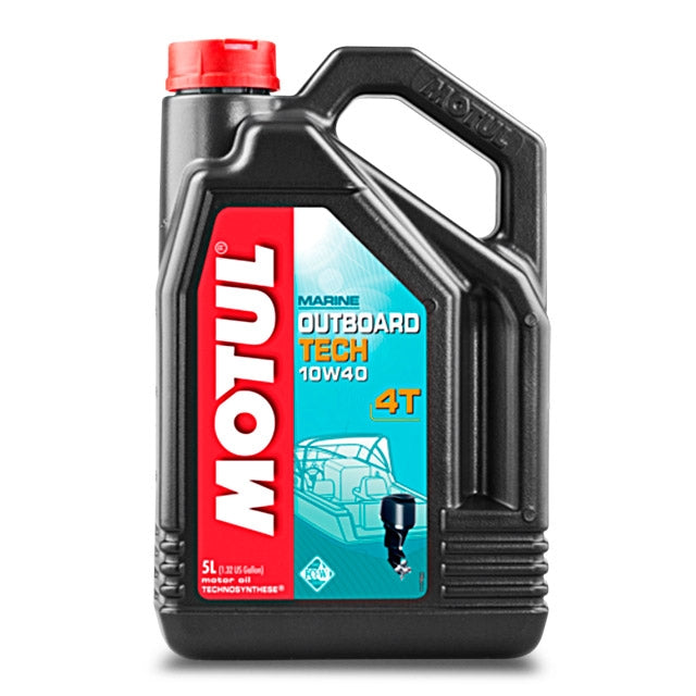 Aceite motor 4T 10W40 5L Motul Outboard Tech 106354