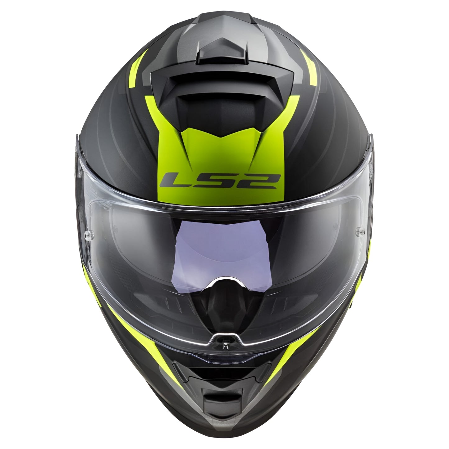 Casco Integral LS2 FF800 Storm Nerve negro mate-amarillo