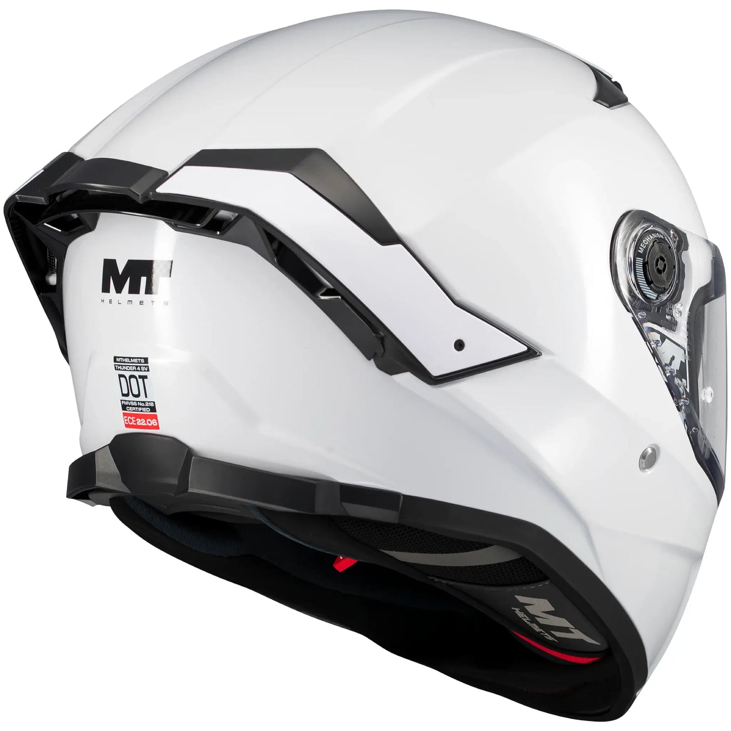 Casco MT Thunder 4 SV Pure A0 - Blanco Brillo
