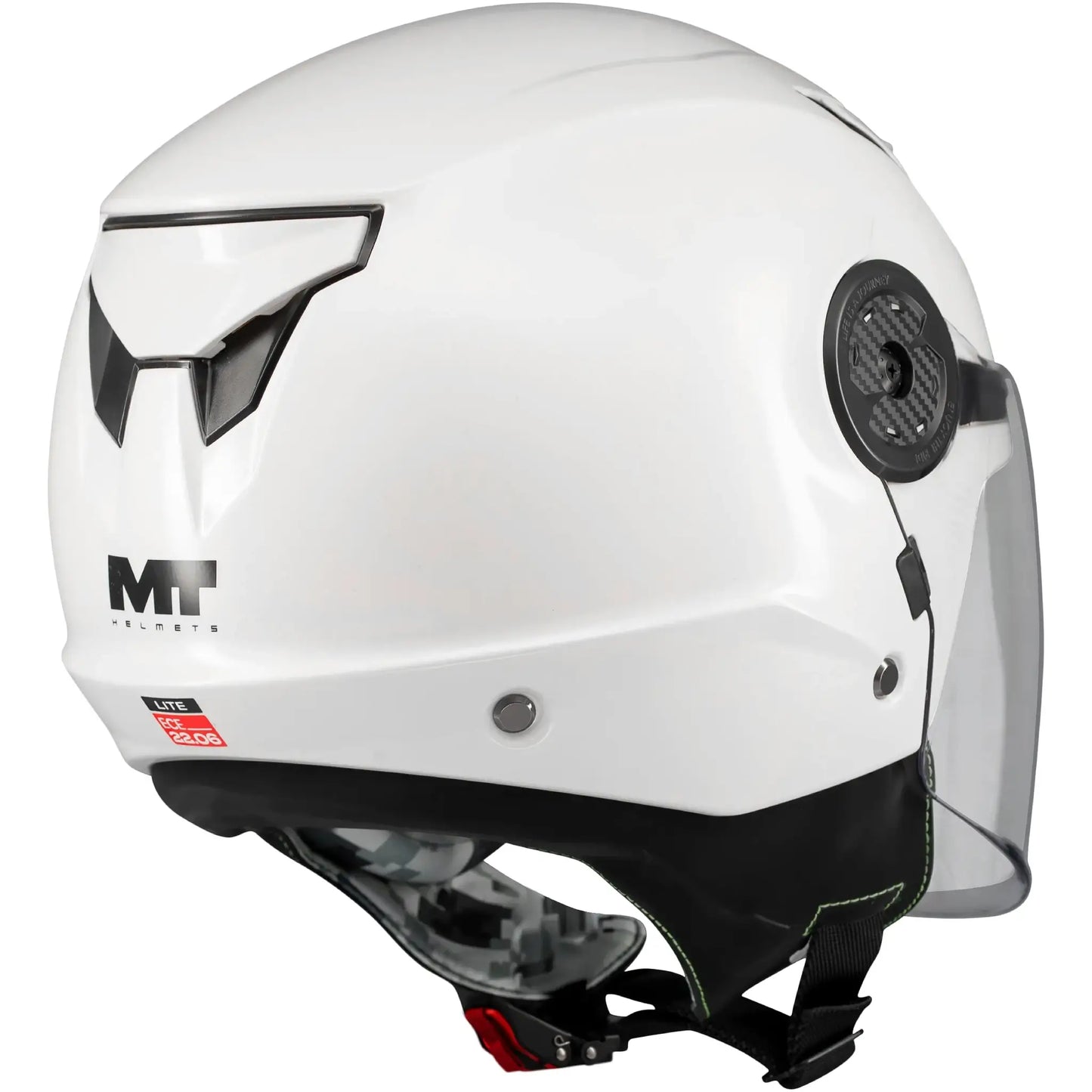 Casco MT Lite Pure A0 - Blanco Brillo