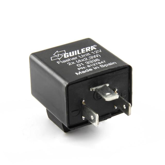 Relé de intermitentes 12V 2x 4x2,3W 3 terminales Guilera