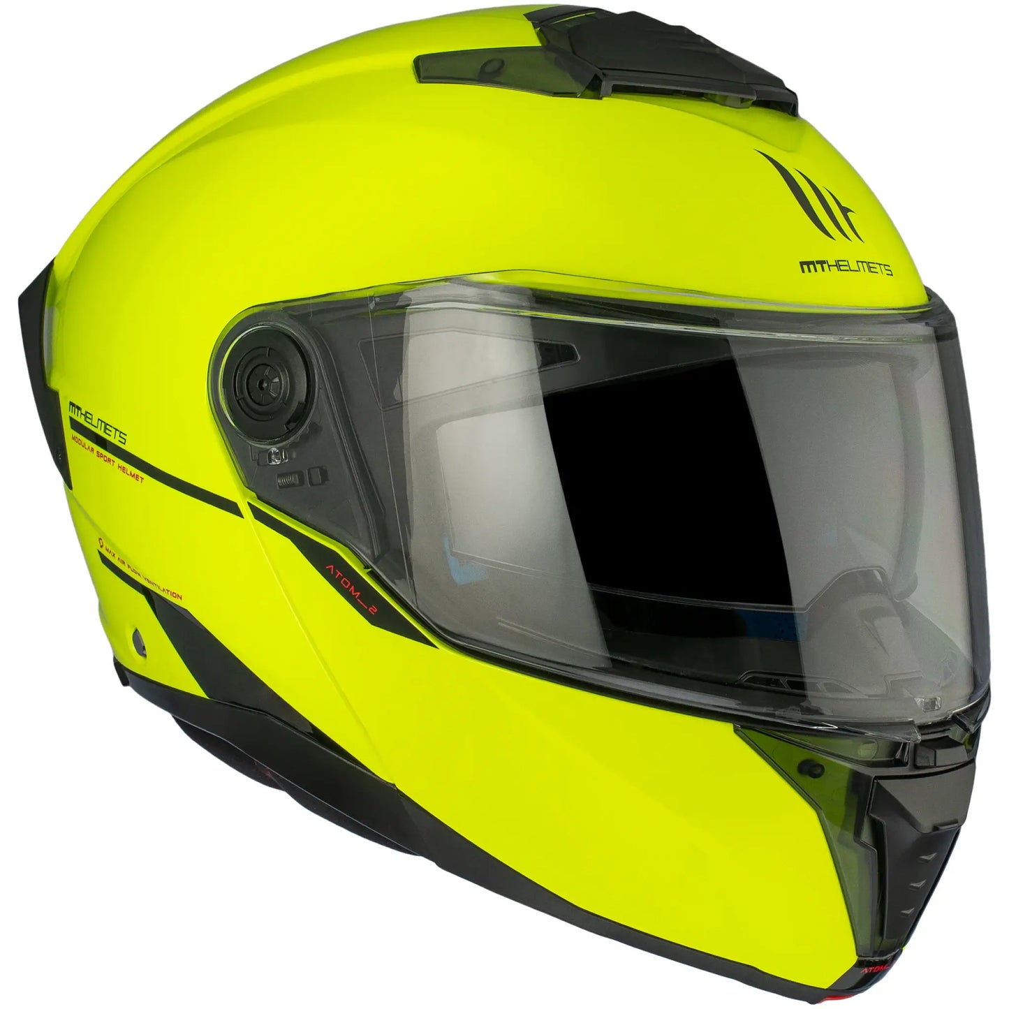 Casco MT Atom 2 SV Solid A3 - Amarillo Fluo