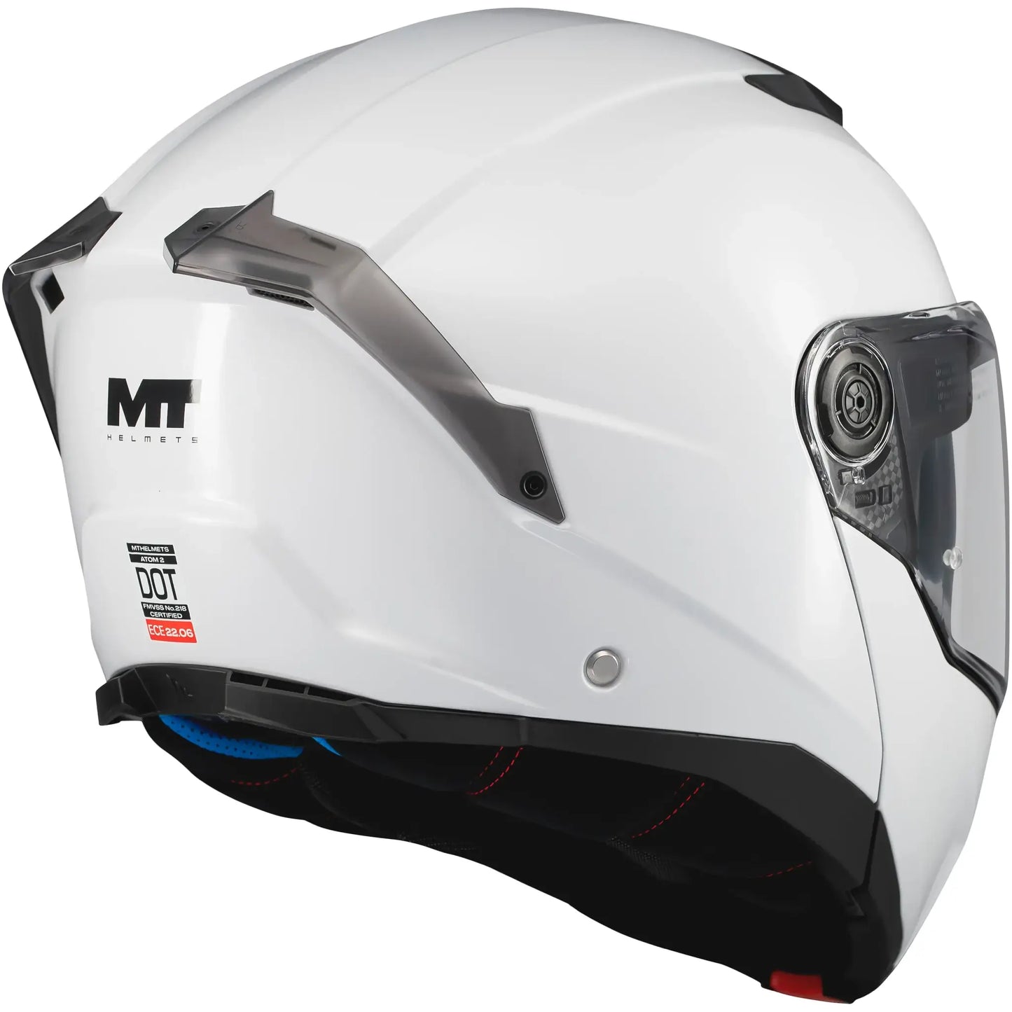 Casco MT Atom 2 SV Pure A0 - Blanco Brillo