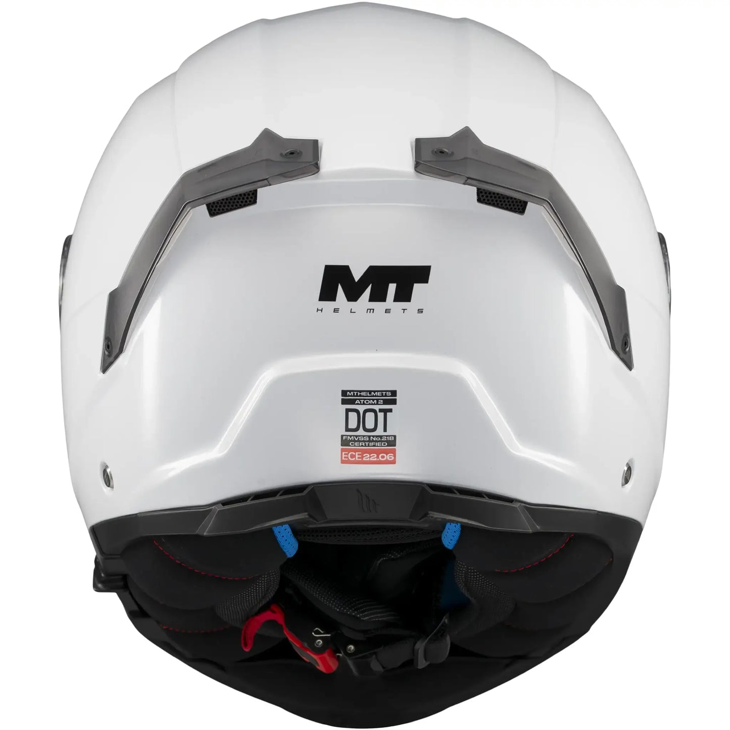 Casco MT Atom 2 SV Pure A0 - Blanco Brillo