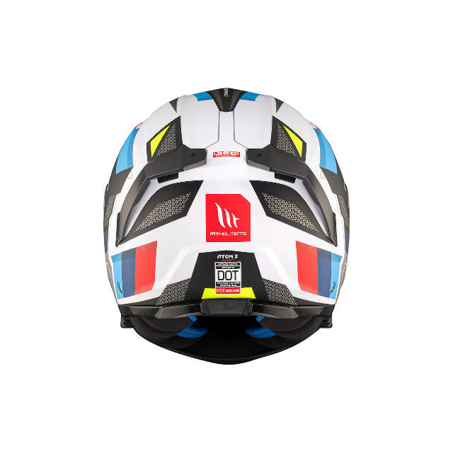 Casco modular MT Helmets Atom 2 SV Bast A0 negro/azul/blanco perla