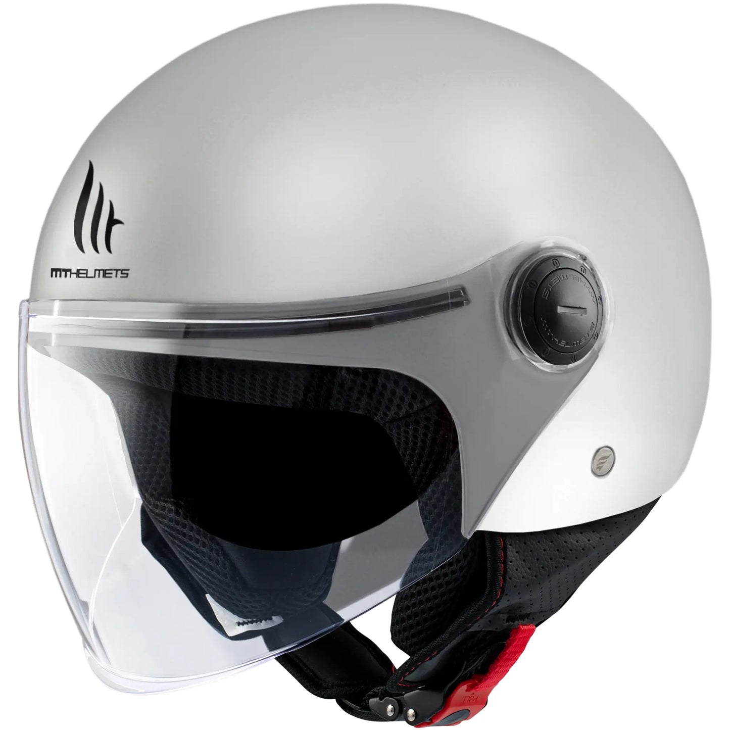 Casco MT Street S Solid A0 - Blanco Brillo