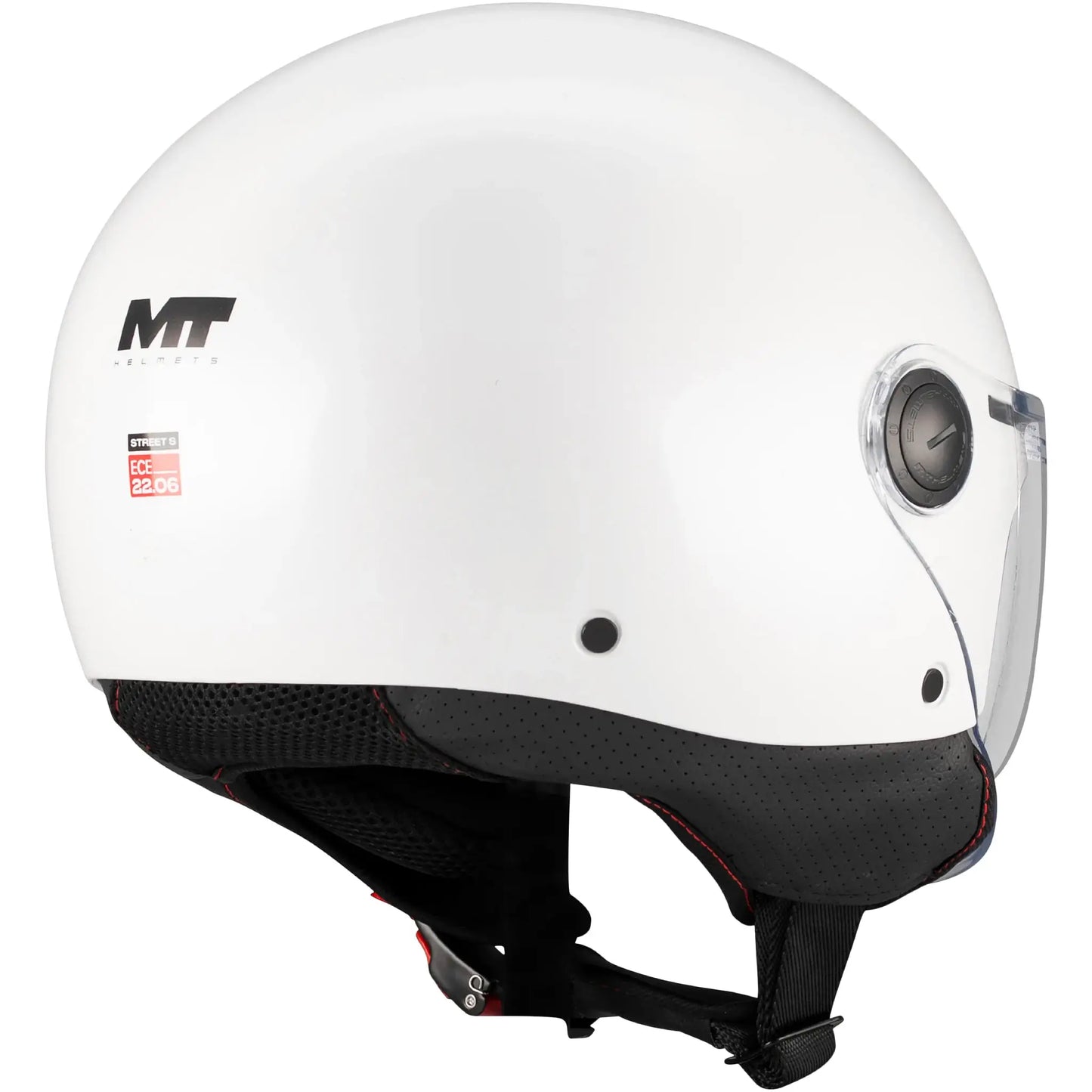 Casco MT Street S Pure A0 - Blanco Brillo