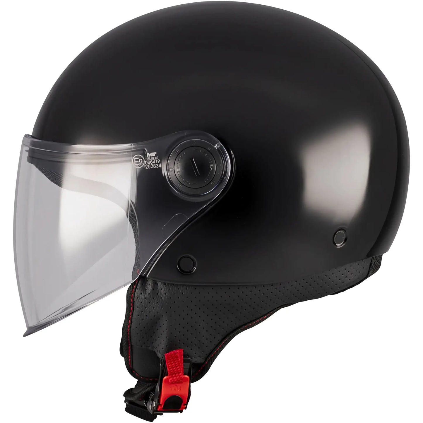 Casco MT Street S Pure A1 - Negro Brillo