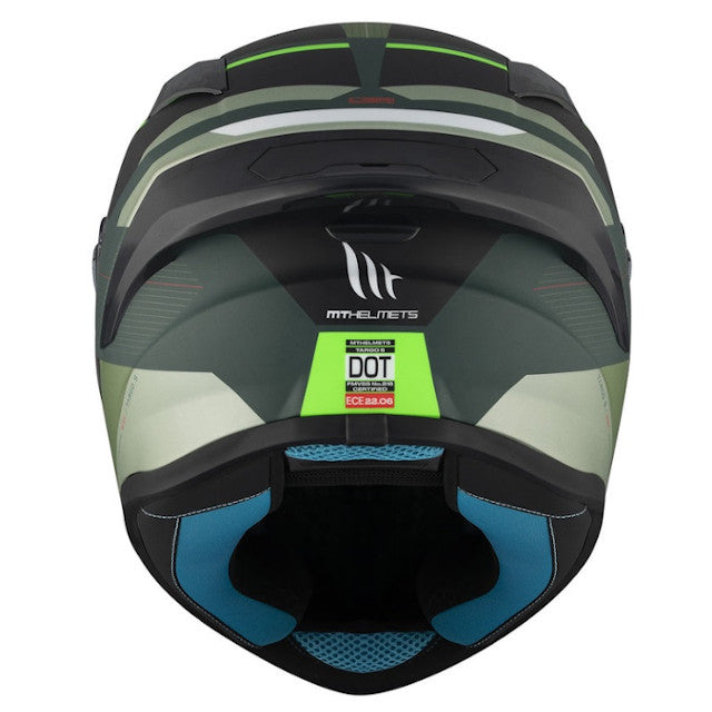 Casco MT Helmets FF106B Targo S Kay verde mate-negro