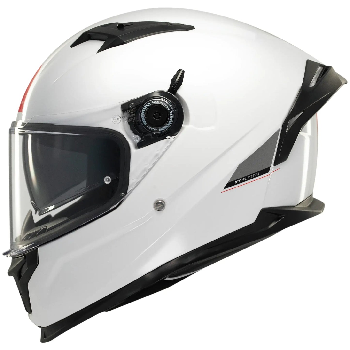 Casco MT Braker SV Solid A0 - Blanco Brillo