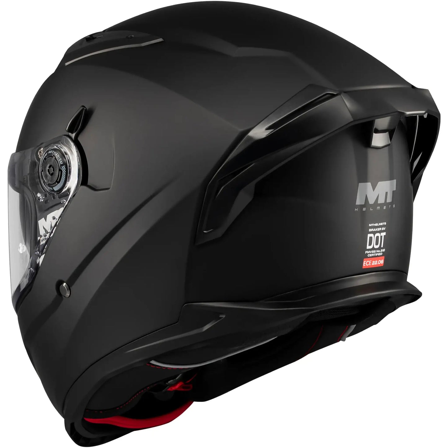 Casco MT Braker SV Pure A1 - Negro Mate