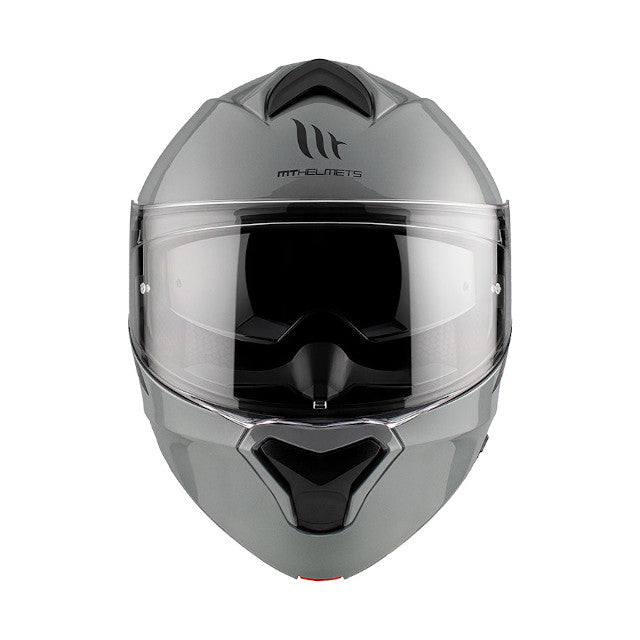 Casco modular MT Helmets Genesis SV Solid - gris brillo